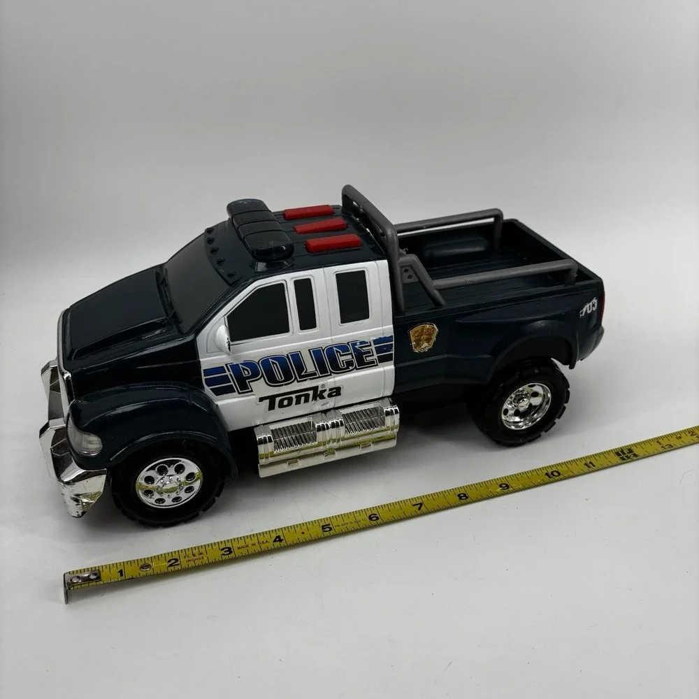 Tonka Rescue Force Police Pickup Truck Tested Works